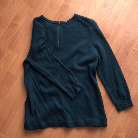 Jewel collar wool/rabbit hair blend sweater - Picture 6 of 8